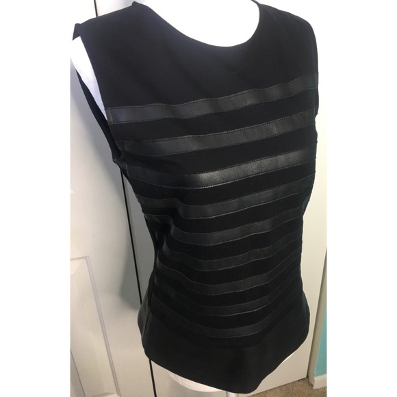 Theory Tops - EUC Gorgeous Theory Black Leather Top